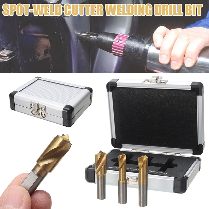 

Spot-Weld Drill Cutter Welding Drill Bits Set HSS Cobalt Titanium Drilling Bit For Wood Metal Hole Cutter Power Tools