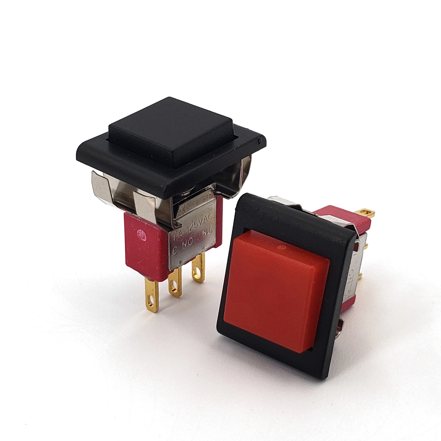 SH P8701 F22A квадратный защелкивающийся с рамкой 3Pin мгновенный SPDT Мини кнопочный