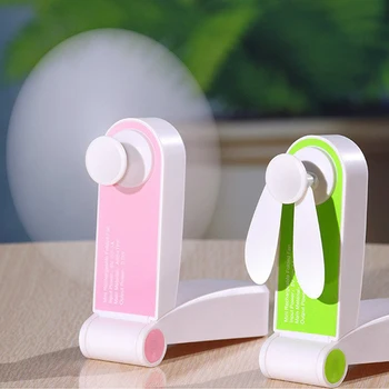 

Mini Fold Fans Electric Portable Hold Small Fans Originality Household Electrical Appliances Desktop Electric Fan