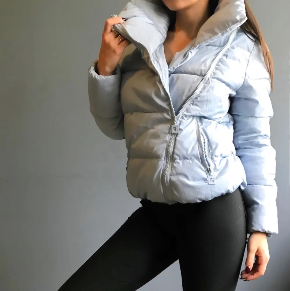 Женская короткая куртка Parkas Mujer осенняя куртка пальто Модная Осенняя однотонная теплая Повседневная пуховая парка с подкладкой Женское пальто