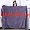 100X200cmSuper thick Microfiber Bath Towels – Super Absorbent, Soft, Fast Drying and Oversized Bath Lines Multip  Grey towel 1