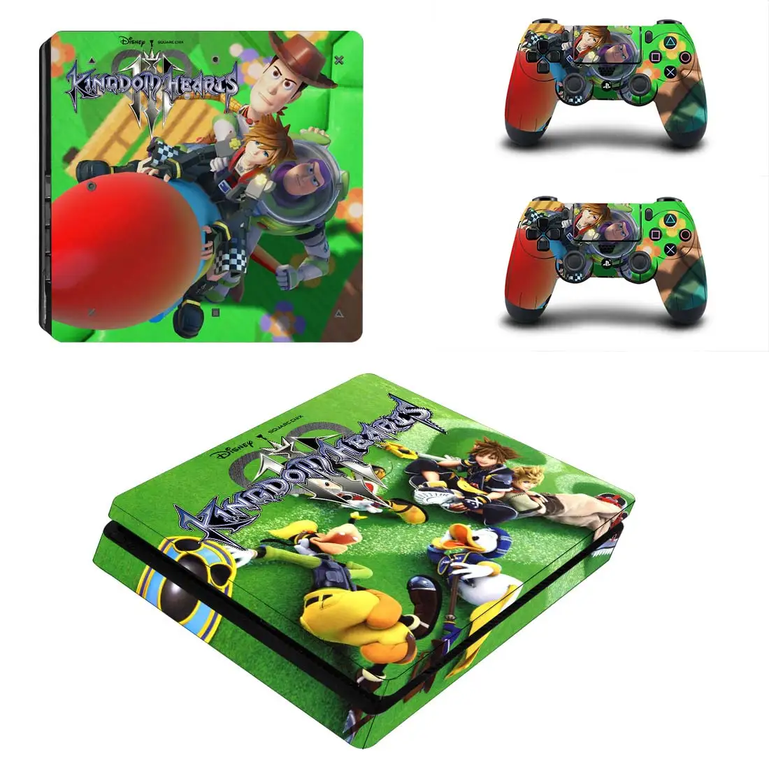 Kingdom Hearts 3 Полное покрытие PS4 тонкая наклейка s Play station 4 кожа Наклейка для playstation 4 PS4 тонкая консоль и контроллер скины