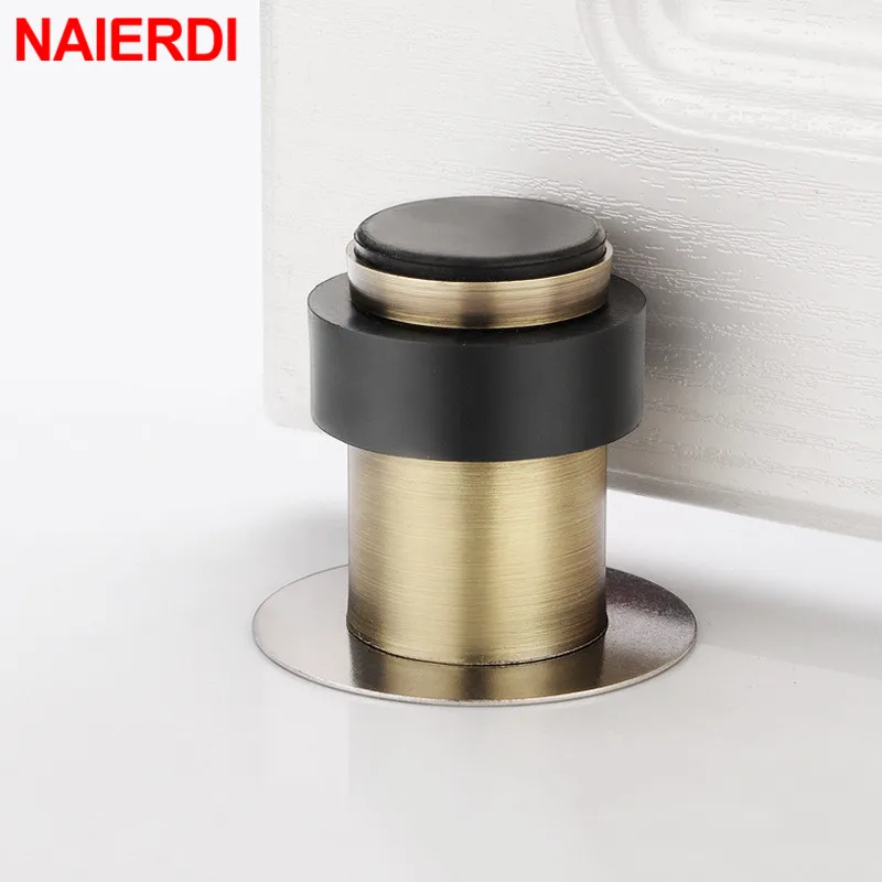 Stainless Steel Door Stops Rubber Door Protective Pad Stopper Wall Protector Anti-collision Holder Heavy Duty silicone door stopper door stopper bumpers door stopper silicone rubber bumpers