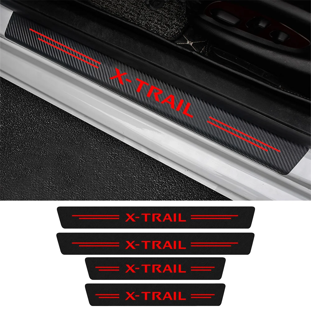 4 шт. аксессуары для тюнинга порога автомобильной двери Nissan Xtrail X Trail T30 T31 T32 2021 2020