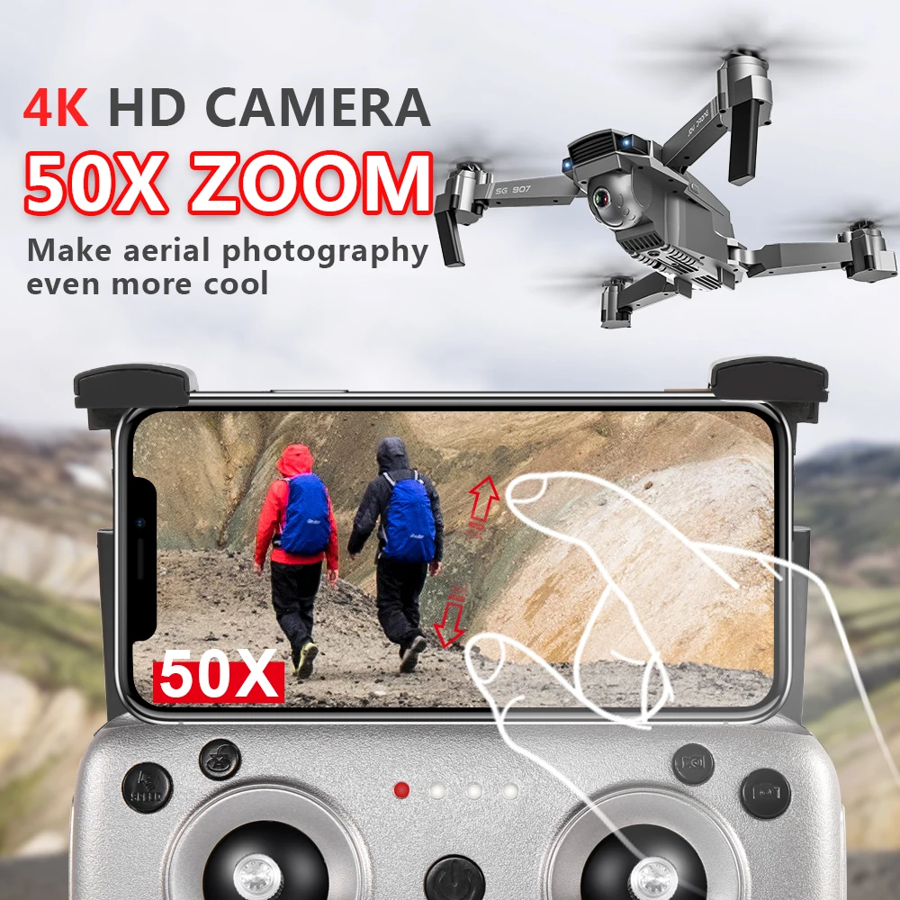 

Drone 4k Gps Profissional Rc Drones With Camera Hd Quadcopter Drone Com Camera Selfie Remote Control Helicopter 5G Gesture Con