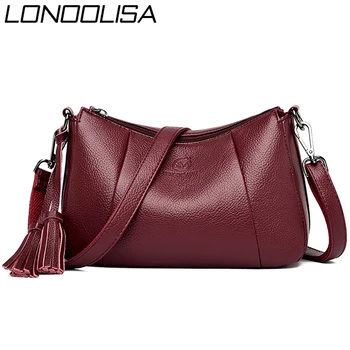 

Ladies Shoulder Crossbody Hand Bags for Women 2019 Purse Leather Tassels Luxury Handbags Women Bags Designer Sac Bolsa Feminina