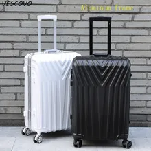Чемодан на колесиках VESCOVO 20 22 24 26 29 дюймов с алюминиевой