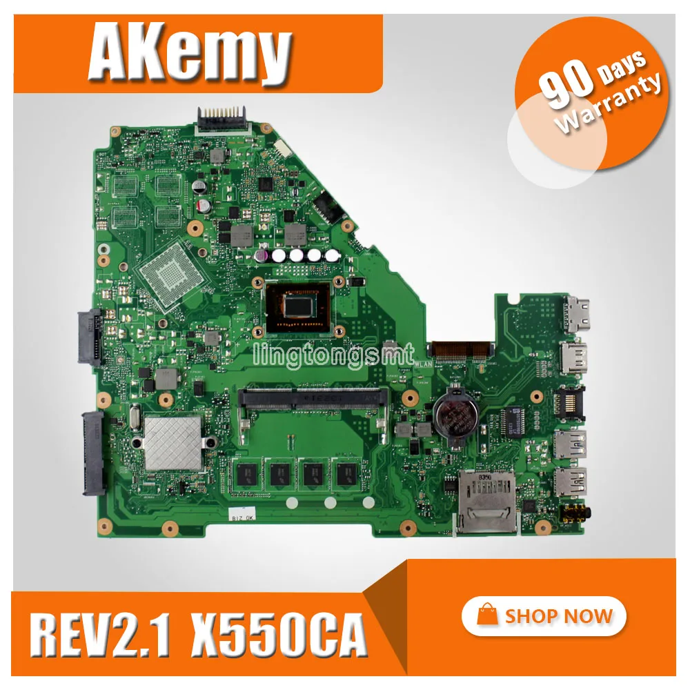 Оригинальный K54C A54C X54C материнской REV2.1 плата 4G памяти на boacrd DDR3 PGA989 100% тестирование