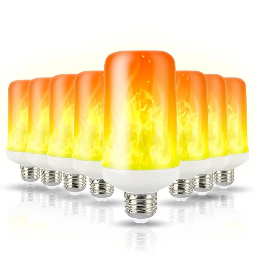 Tanie E27 LED dynamiczny światło z efektem płomienia 9W żarówka wiele