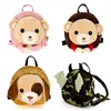Anti-lost Children Backpack Cute Cartoon Animal Plush Backpack With 100cm Traction Rope Infant Baby Safety Harness Walker Strap ► Photo 1/6