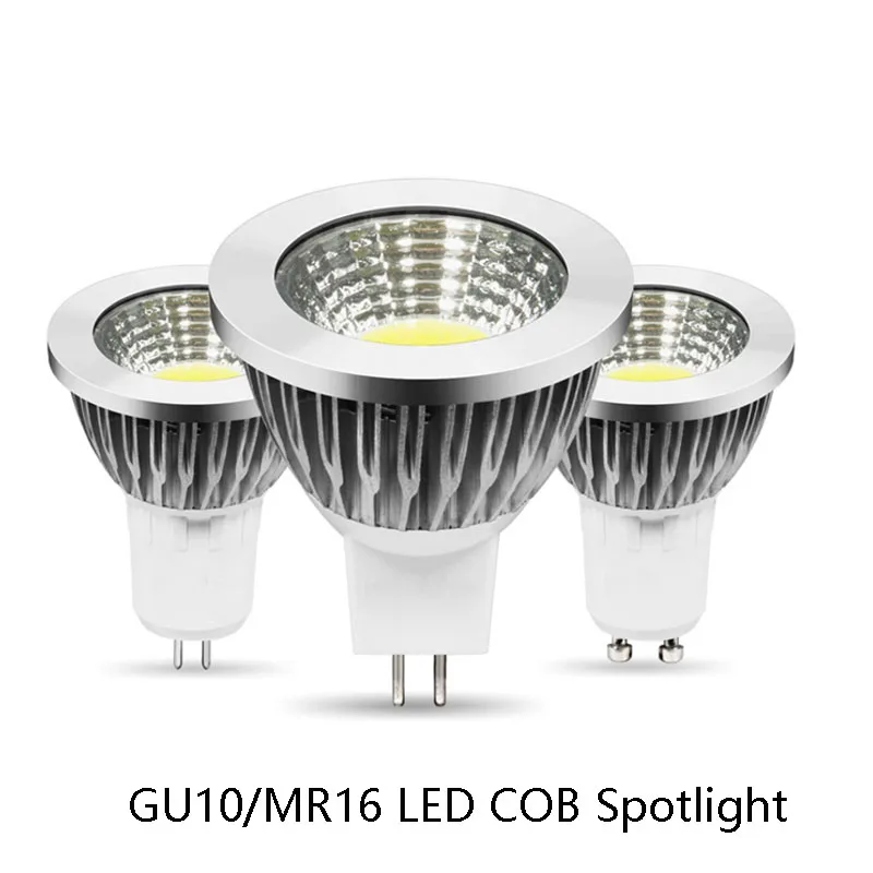 

High Power Lampada Led MR16 12V COB 9W 12W 15W Dimmable Led Cob Spotlight Warm White /Cool White light GU10 220V LED Bulb Lamp