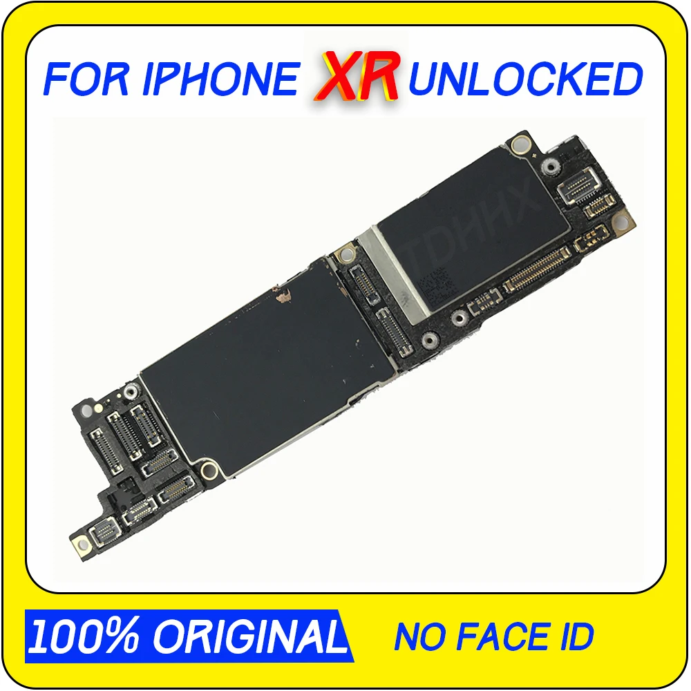 100% разблокированная материнская плата для iPhone XR без Face ID замена пластины полная