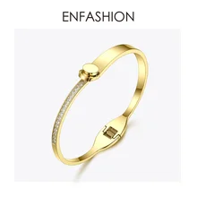 ENFASHION элегантные браслеты со стразами на запястье браслеты золотого цвета из нержавеющей стали женские браслеты для женщин модные ювелирные изделия B192037