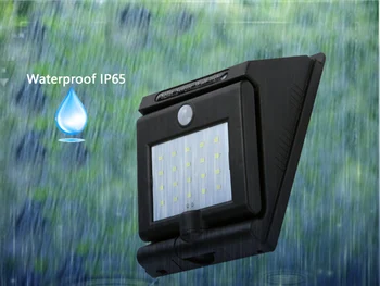 

Sensor Light 360 Degree Rotation New Solar Body Outdoor Waterproof 360 Degree Rotating Garden Light 20 LED Wall Street Light