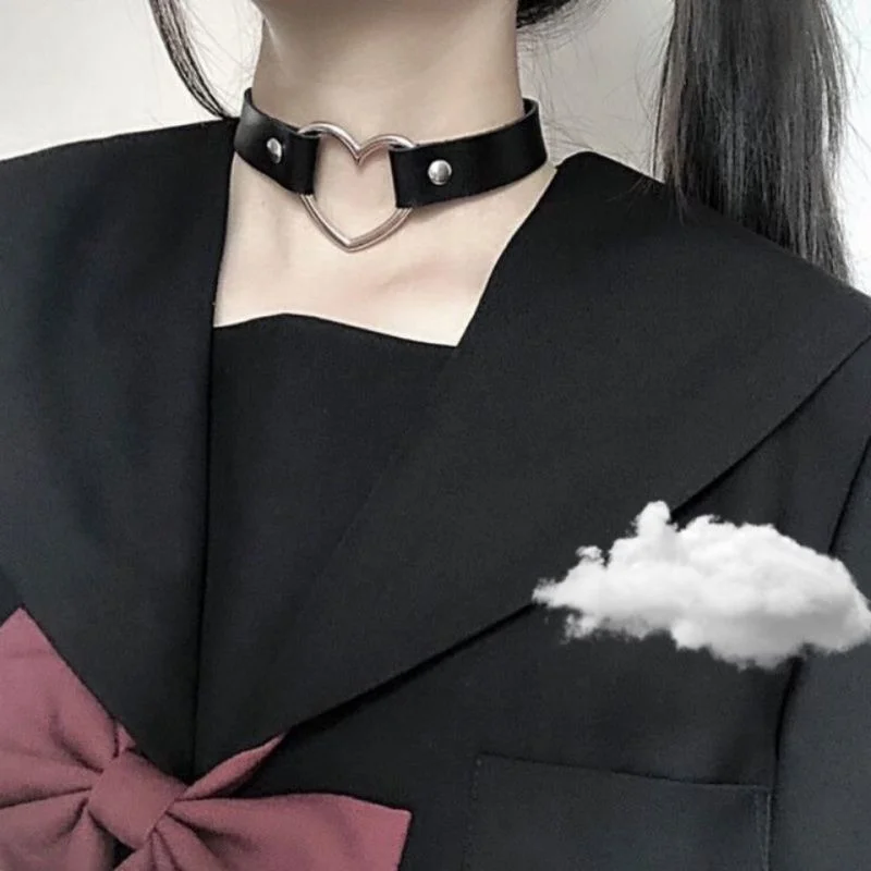 Sexy Punk Girl Choker Collar Leather Choker Bondage Cosplay Goth Jewelry Women Gothic Male Necklace Harajuku Accessories