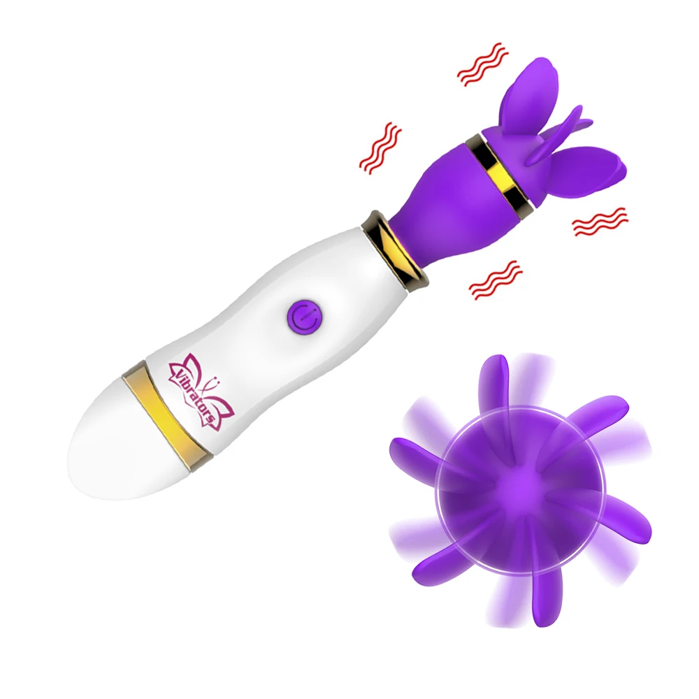 OLO Tongue Licking Vibrator 12 Speed Nipple Clitoris Stimulator AV Stick 360 Degree Rotation Sex Toy for Women Masturbator | Красота и