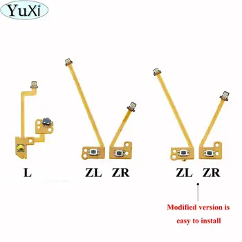 

YuXi ZL ZR L Button Ribbon Flex Cable for Nintend Switch Joy-Con L R Button Key Stick Cap Skin for NS Joy-Con Controller