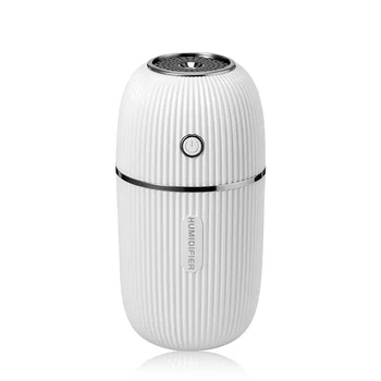 

Portable USB Mini Air Humidifier Diffuser Humidifier 300Ml Large Capacity Quiet Humidifier 7 Color Night Light Home Office Car W