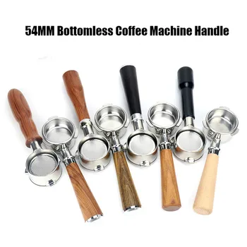 

54mm Coffee Machine Handle Coffee Bottomless Portafilter For Breville Filter Basket Replacement Espresso Machine Accessory