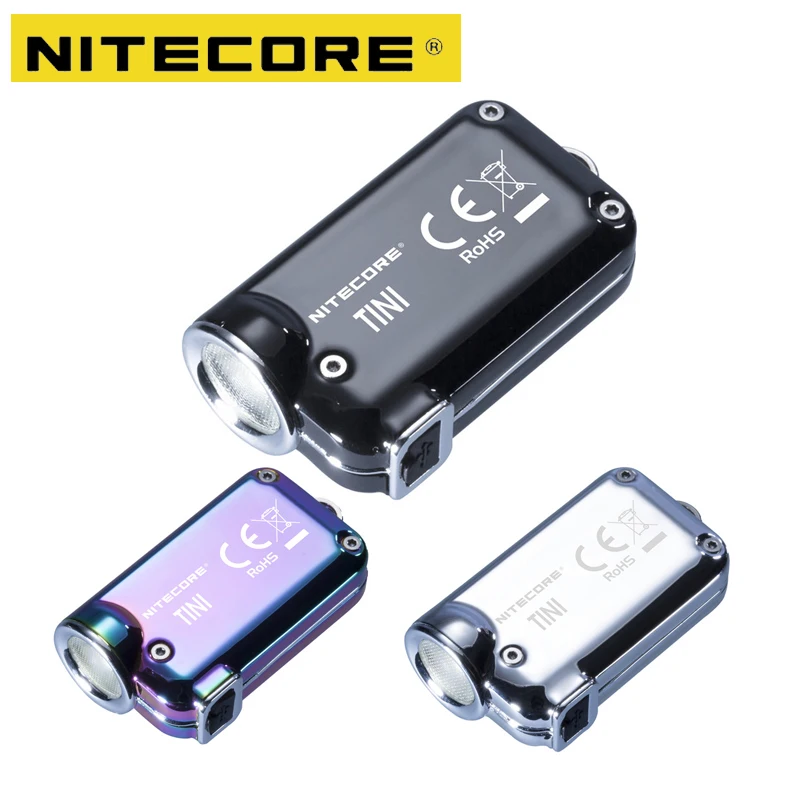 

Nitecore TINI SS USB Rechargeable Stainless Steel LED Key Light CREE XP-G2 S3 LED 380 LM Include USB rechargeable Li-Ion Battery