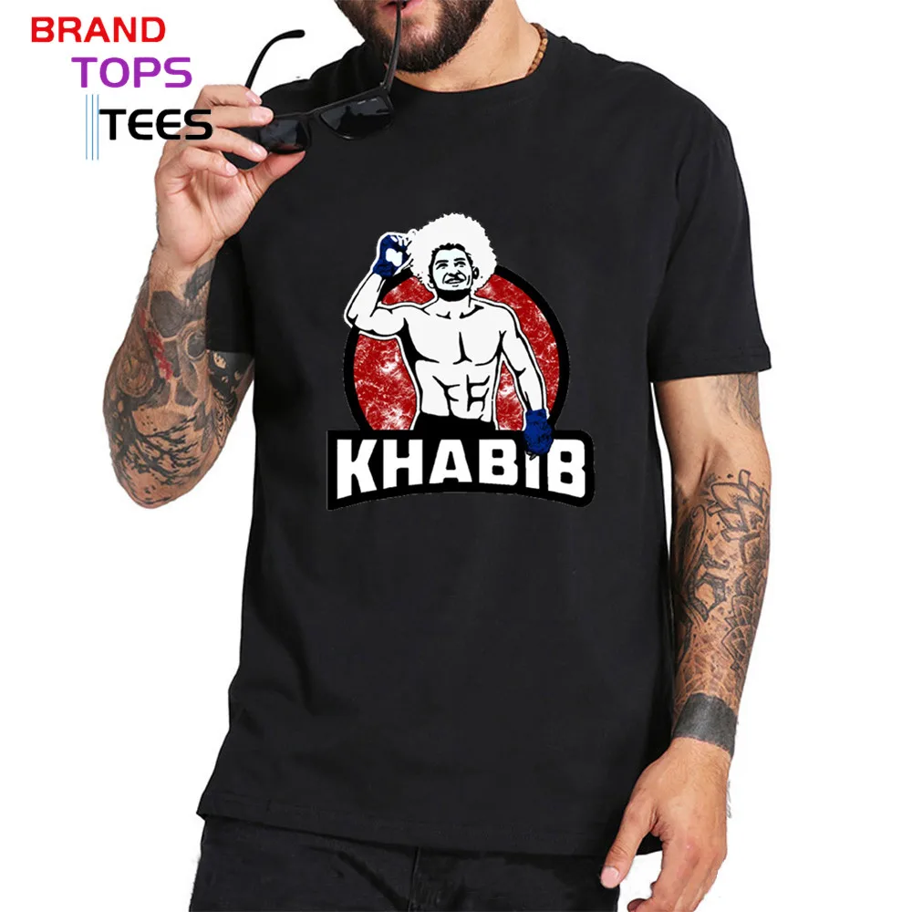 Модные мужские футболки с орлом новейшего дизайна Khabib Nurmagomedov топы футболка