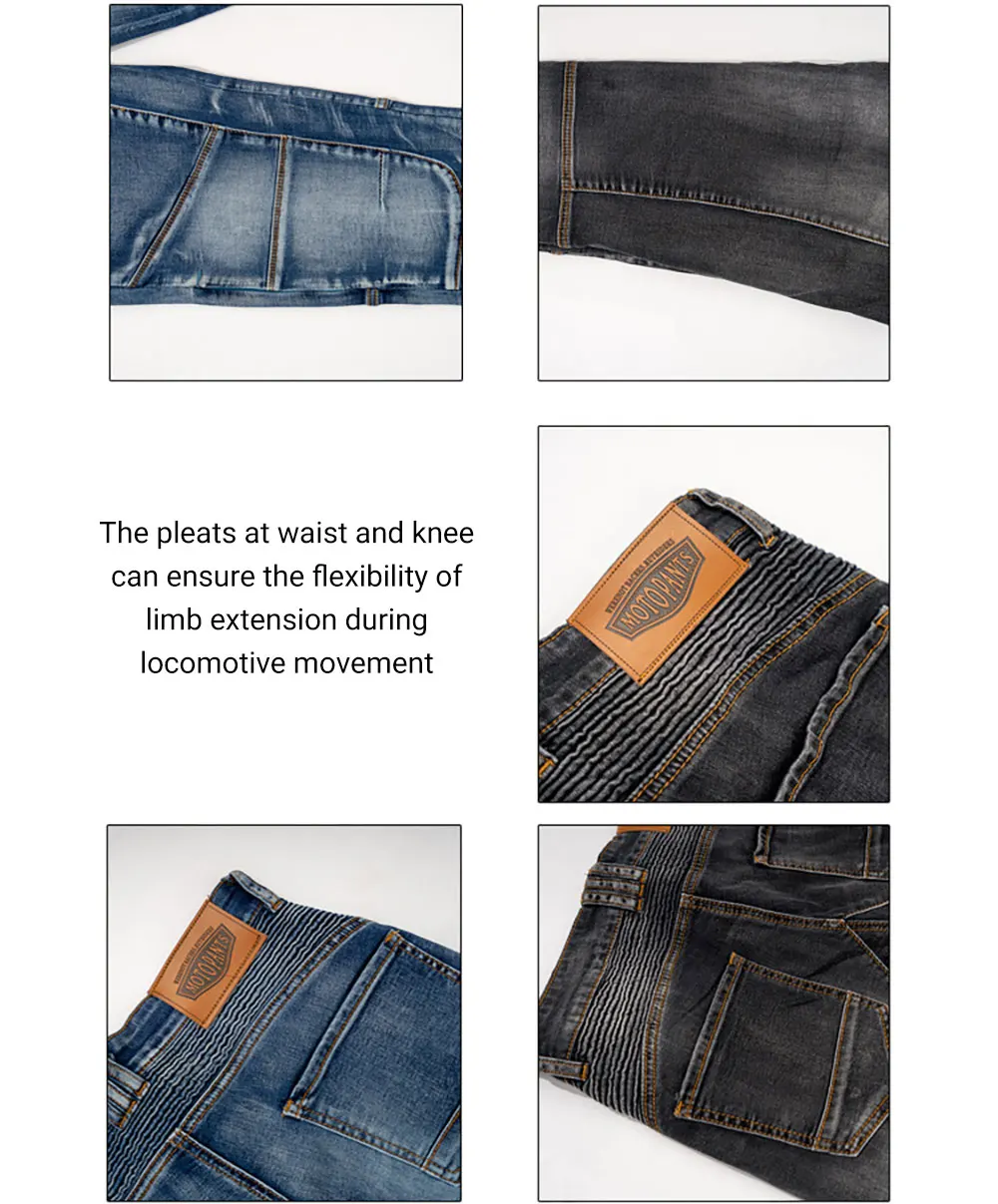 Motorcycle Pants Moto Protection Motocross Jeans Rodilleras Moto Jeans Men Motorcycle Motocross Pants Four Seasons Breathable