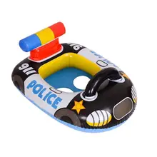 Lightweight Swim Ring Creative Eco-friendly Police Car Design Swim Ring  Swimming Ring    Swim Ring