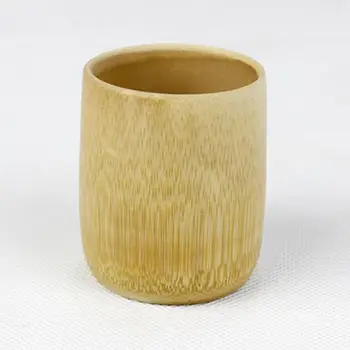 

Pure Natural Green Handmade Bamboo Tea Cups Water Cup Bamboo Round Tea Cups Isolated Small Gift Juice Coffee Milk Cup