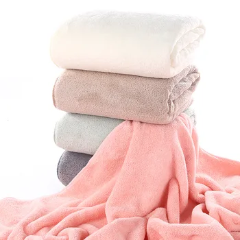 

High-density coral velvet soft bath towel absorbent non-slip yarn Japanese-style simple bath towel bath bath bathroom towel