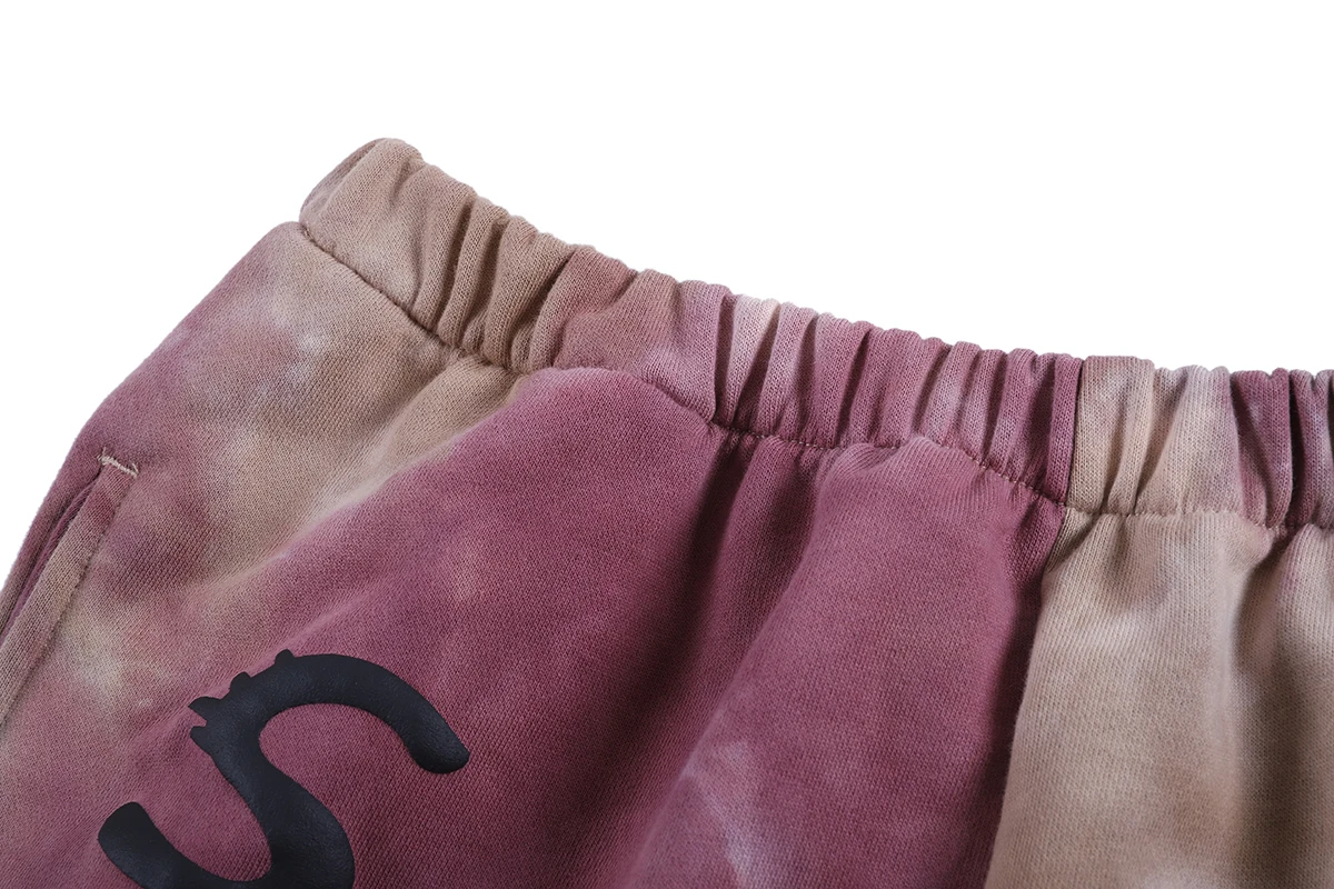 Kanye West/штаны, спортивные штаны, высокое качество, с принтом Tie Dye, концертная серия, в стиле хип-хоп, махровые хлопковые брюки, сезон