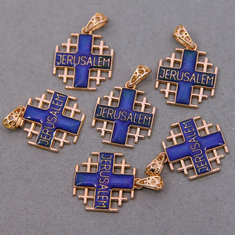 新作グッ エルサレム シルバークロスペンダント (フリーメイソン