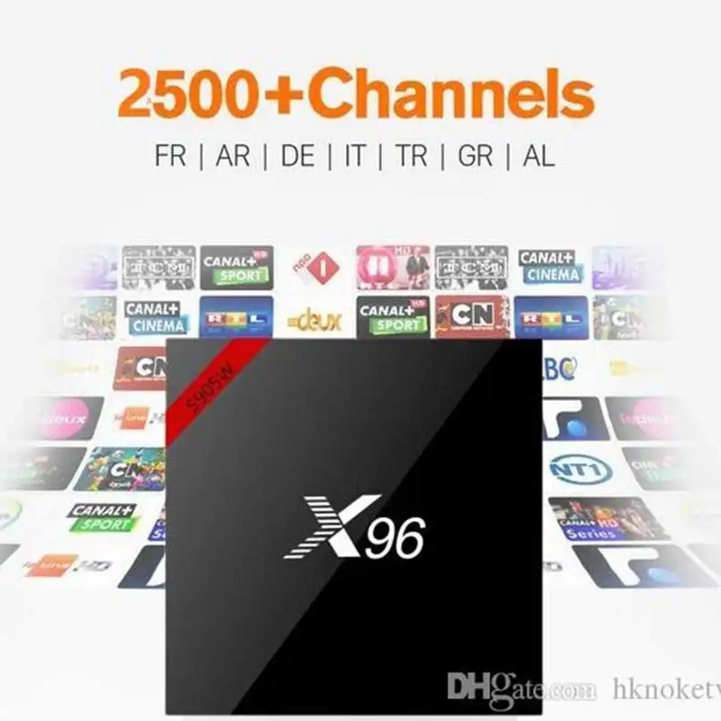 HKNOKE tv X96 tv Box H.265 один год каналы Full HD голландский бельгийский французский Великобритания Германия Арабская Европа для Android tv Box