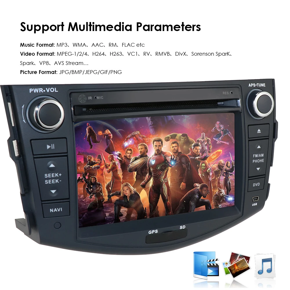 Новинка! 4G ram+ 64G rom android 9,0 gps автомобильная навигация для TOYOTA RAV4 2006-2012, wifi/4G/TPMS/DAB/OBD/RDS, карта