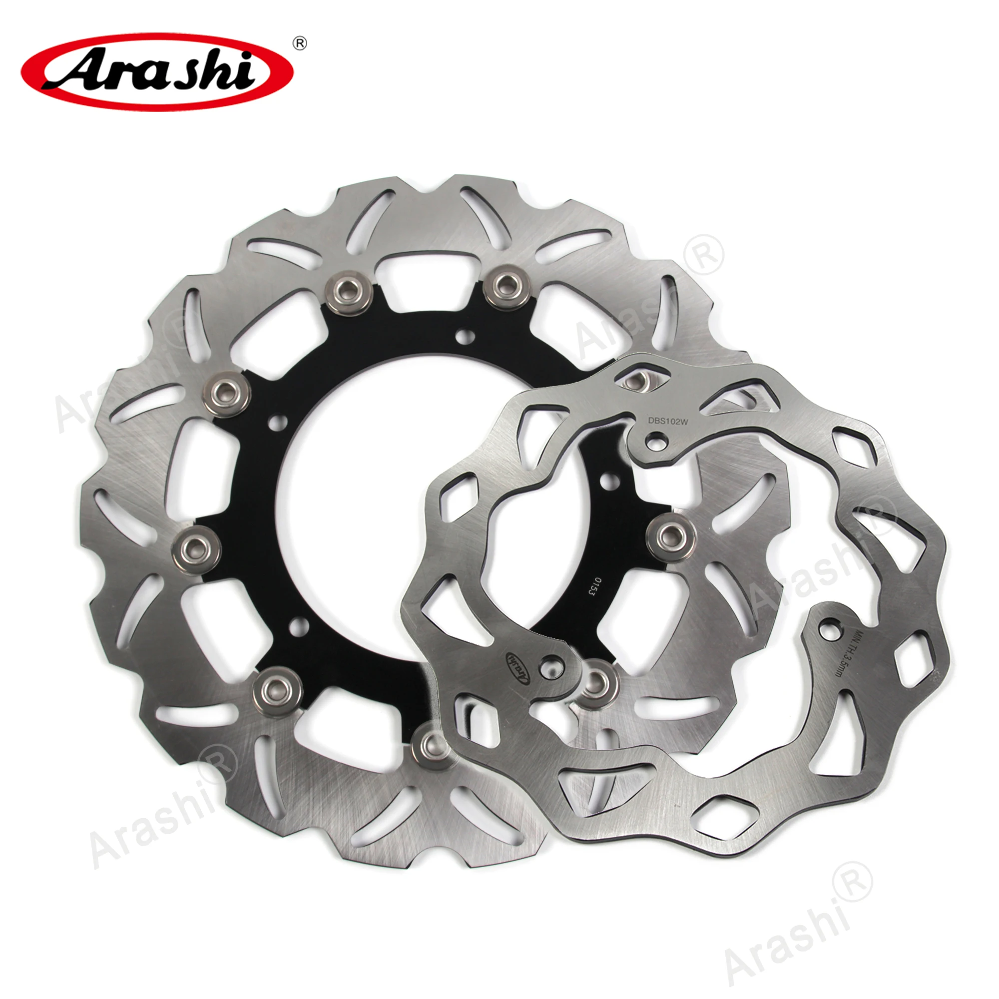Диск роторный передний задний 300 / 220 мм для YAMAHA YZF R3 2015 2016 2017 2018 YZF-R3 ABS Arashi 1 комплект