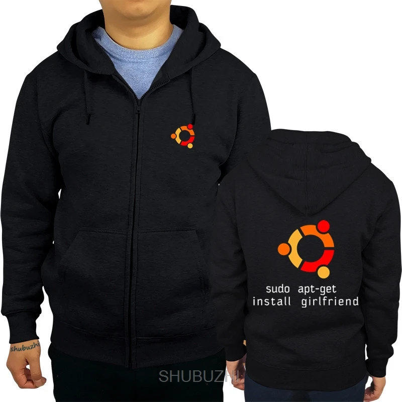 Ubuntu Linux для людей с капюшоном Топ лайкра хлопок мужская Толстовка для бойфренда s shubuzhi модный бренд sbz3285