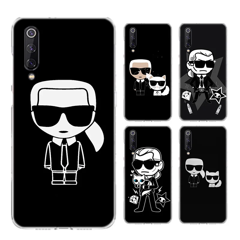 

Lagerfeld Luxury Brand Designer KARLs Silicone Shell Case For Xiaomi Note 10 9 8 lite A3 5X 6X CC9 CC9E 9SE 8SE 9T F1 Bags Cover