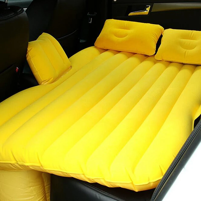 Автомобильный надувной матрас для путешествий, надувной матрас, универсальный для заднего сиденья, многофункциональный диван, напольный самоуправляемый коврик для кемпинга, подушка