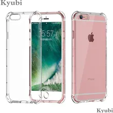360 graden armor case voor iphone 6 6s 7 8 plus 5 5s se zachte siliconen transparant clear cover voor iphone x xr xs max coque etui(China)