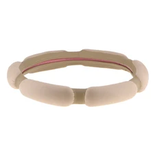 Дышащий чехол рулевого колеса автомобиля против скольжения протектор замшевая ткань