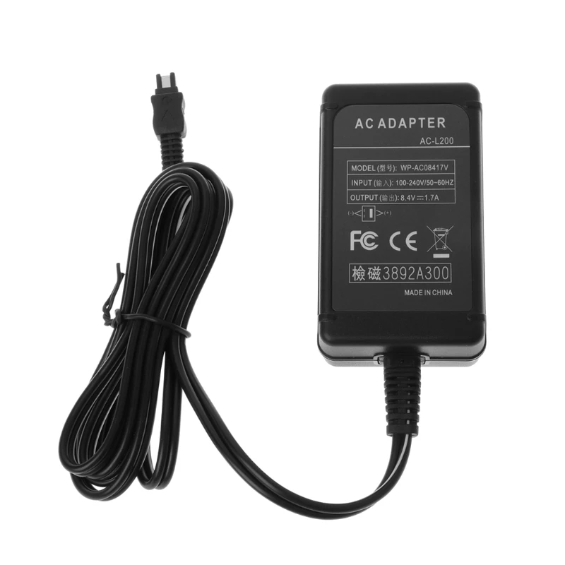 AC-L200 адаптер Мощность Зарядное устройство для sony L200B L200C L200P DCR-HC40E DCR-HC1000 DXAC