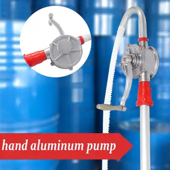 

30L/min Heavy Drum Rotary Manual Hand Pump Diesel Fuel Oil Gas Transfer Tool 32mm Oil Fuel Barrel Heavy Duty Aluminum Pump