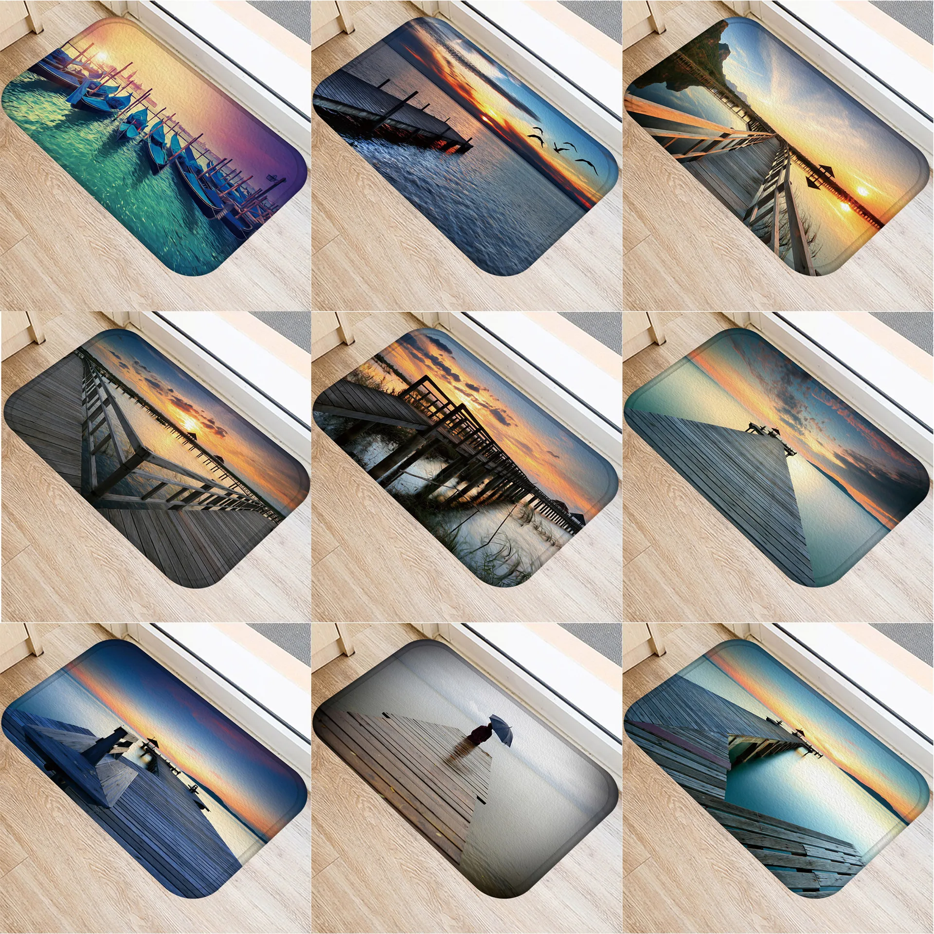 Tourist resort Non-slip mat Can Diy custom made picture LOGO Home Kitchen bathroom carpet clean room rug Doormat E0673 | Дом и сад