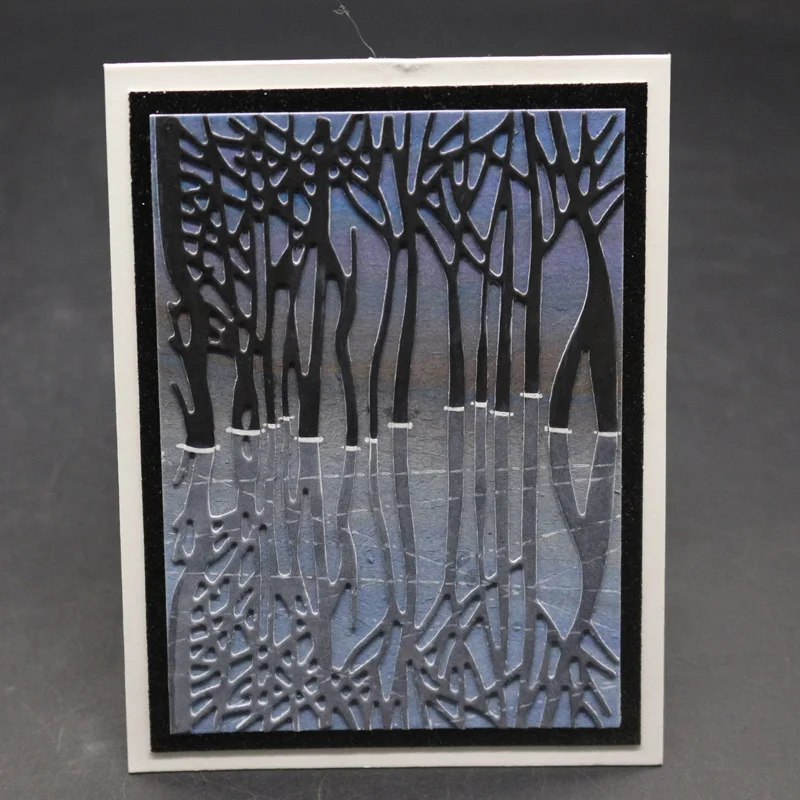 Forest Tree Cutting Dies Background Metal Stencils For Card Making Decorative Embossing Cuts Stencil Craft for | Дом и сад