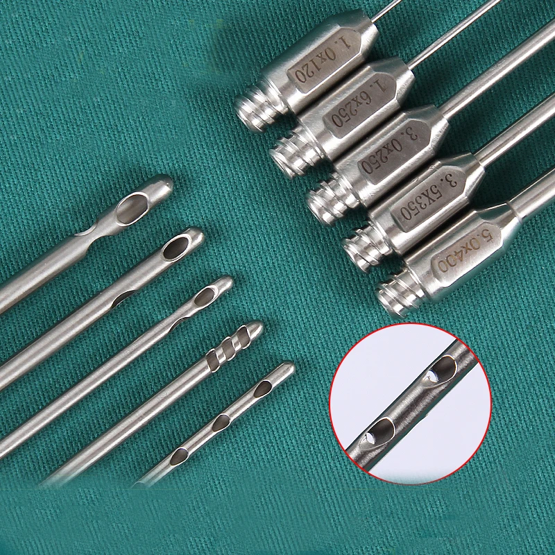 1PCS Stainless Steel 2 hole Surgical Instruments Liposuction Cannulas For Fat Grafting 1PCS Stainless Steel 2 hole Surgical Instruments Liposuction Cannulas For Fat Grafting