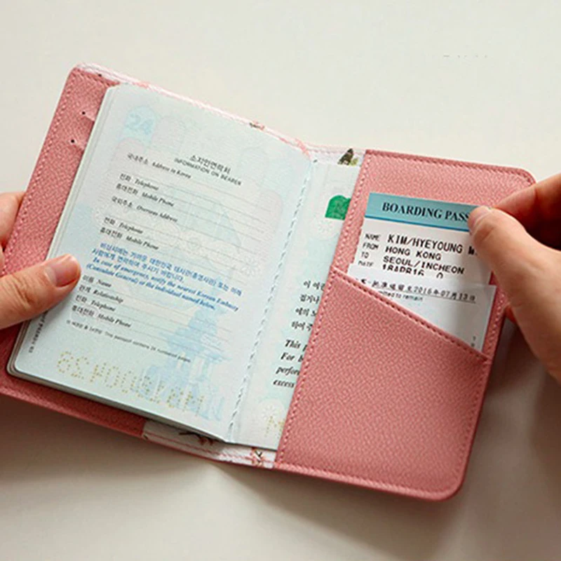 Чехол для паспорта держатель карт чехол дорожный кошелек ID сумка из