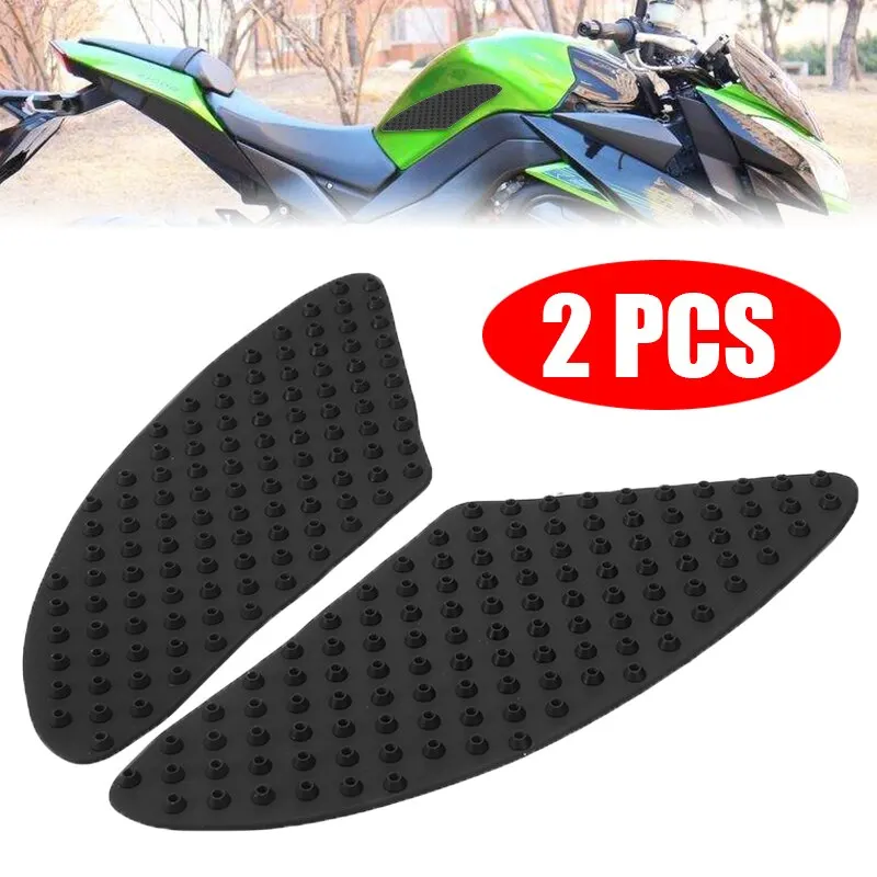 2PCS Motorcycle Tank Decal Side Knee Grip Traction Pad Protector For Kawasaki ZX 6R Z1000 For Yamaha R6 R1 FZ1 FAZER FZ8 N/S