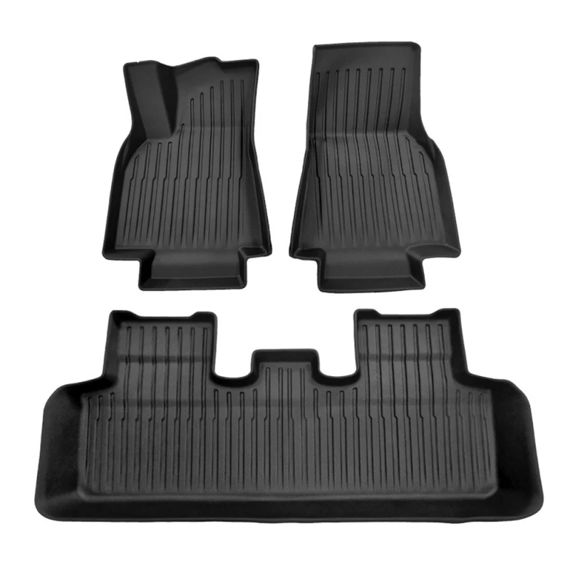 

For 2020 Tesla Model Y Non-slip Waterproof Floor Mat Car Interior Floor Mat Anti-dirty Pad