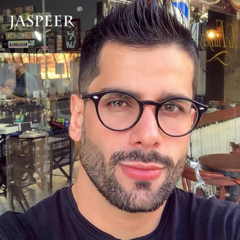 JASPEER Rice ноготь круглая оправа оптические очки для мужчин и женщин роскошный тренд