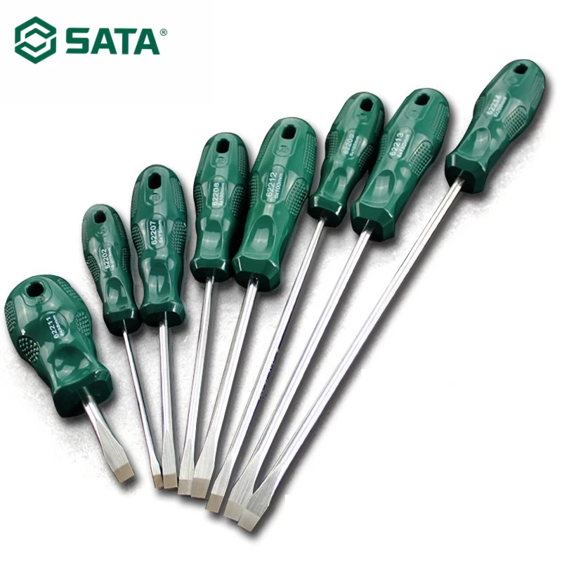 

SATA Slotted Screwdriver 3.2mm 5mm Disassemble Repair Tool Flat Mouth Large Screwdriver Batch Small Screwdriver 62202-62221