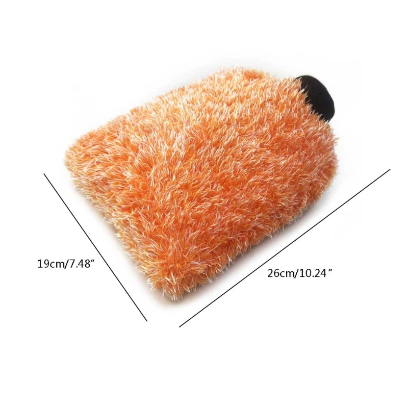 Plush Mitt High Density Auto Wash Cloth Ultra Super Absorbancy Car Sponge Fluff Glove Cleaning Towel Wax Detailing Brush